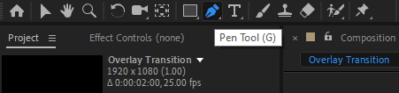 The pen tool icon