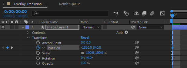 Add start keyframe