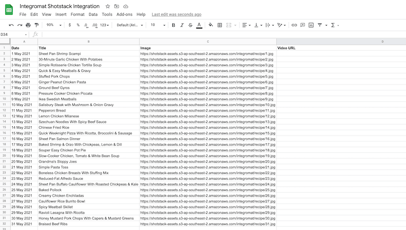 We read data from Google Sheets